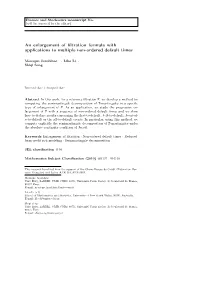 An Enlargement of Filtration Formula with Applications to Multiple Non