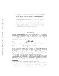 Arxiv:1704.07979V2 [Math.NT] 13 Aug 2019