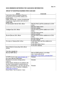 Doc 11 SCEG MEMBERS NETWORKS for CASCADING INFORMATION