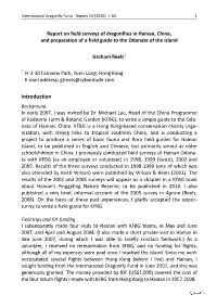 Introduction Background in Early 2007, I Was Invited by Dr