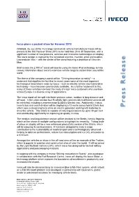 Iveco Plans a Packed Show for Hanover 2010