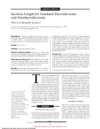 When Is It Minimally Invasive?