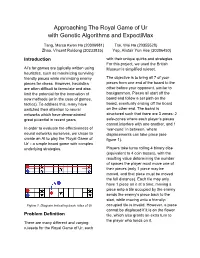 Approaching the Royal Game of Ur with Genetic Algorithms and Expectimax