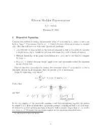 Efficient Modular Exponentiation