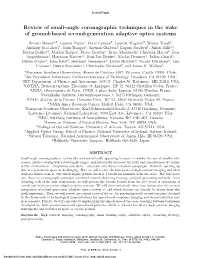 Review of Small-Angle Coronagraphic Techniques in the Wake of Ground-Based Second-Generation Adaptive Optics Systems