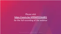 2019 Q1 Superdata State of the XR Industry Webinar Deck