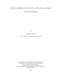 Applying Anthropology to Fantasy: a Structural Analysis Of