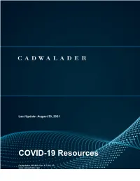 Cadwalader COVID-19 Resources Compendium