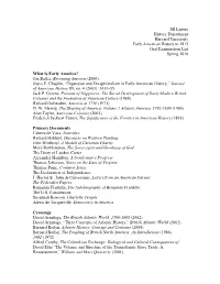 Early American Reading List 2010.Pdf