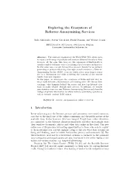 Exploring the Ecosystem of Referrer-Anonymizing Services