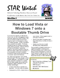 How to Load Vista Or Windows 7 Onto a Bootable Thumb Drive