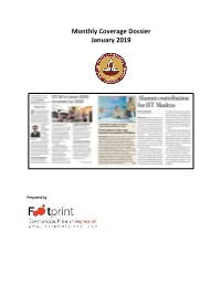 Monthly Coverage Dossier January 2019