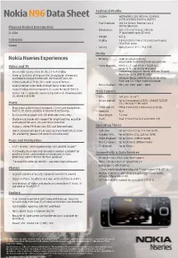 Nokia N96 Data Sheet