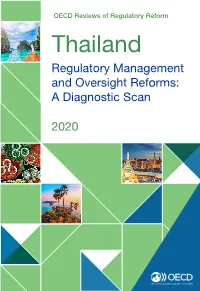Thailand Regulatory Management and Oversight Reforms: a Diagnostic Scan