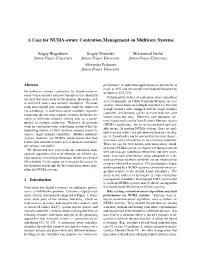 A Case for NUMA-Aware Contention Management on Multicore Systems