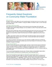 Fluoridation Faqs