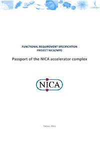 Passport of the NICA Accelerator Complex