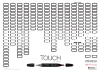 Shinhan TOUCH TWIN Marker Handmade Colorchart