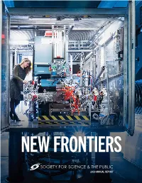 2019 Annual Report 2019 Annual Report Society for Science & the Public