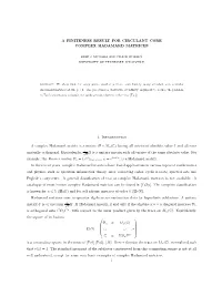 A Finiteness Result for Circulant Core Complex Hadamard Matrices