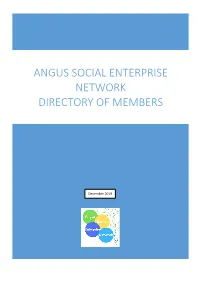 Angus Social Enterprise Network Directory of Members