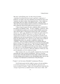 Chapter 3: an Overview of Swedish Constitutional History