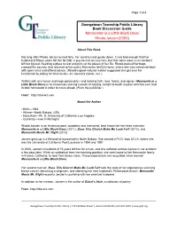 Georgetown Township Public Library Book Discussion Guide