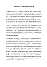 Harnessing a Public Health Asset