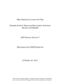Mid-Term Review of the UNDP Country Programme