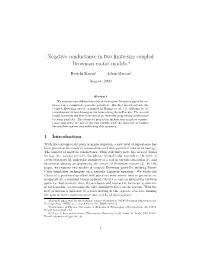 Negative Conductance in Two Finite-Size Coupled Brownian Motor