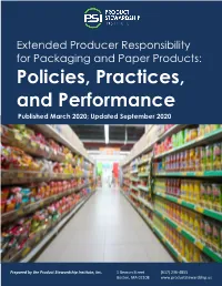 Policies, Practices, and Performance