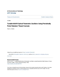 Tunable Mid-IR Optical Parametric Oscillator Using Periodically Poled Rubidum Titanyl Arsenate