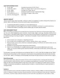 Bullying Policy and Follow the Appropriate Protocols When Bullying Is Reported Or Observed