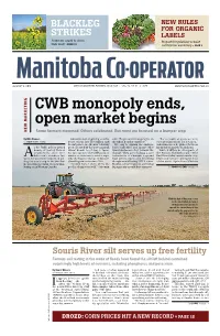 CWB Monopoly Ends, Open Market Begins