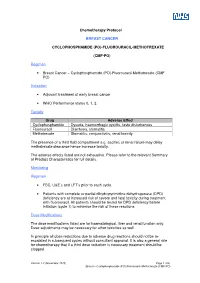 Fluorouracil-Methotrexate (CMF PO)
