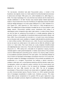 Introduction to Physcomitrella Patens
