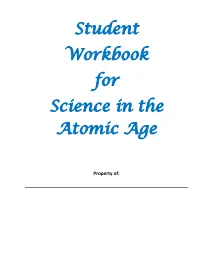 Student Workbook for Science in the Atomic Age