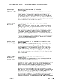Cork City and County Archives Index to Listed Collections with Scope and Content