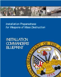 Installation Preparedness for Weapons of Mass Destruction