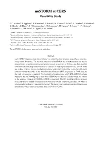 Nustorm at CERN Feasibility Study