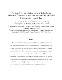 The Search for Failed Supernovae with the Large Binocular Telescope: a New Candidate and the Failed SN Fraction with 11 Yr of Data