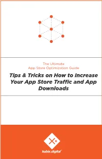 The Ultimate App Store Optimization Guide 2017
