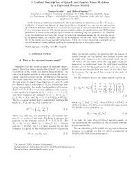 A Unified Description of Quark and Lepton Mass Matrices in A