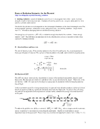 Basics of Radiation Dosimetry for the Physicist