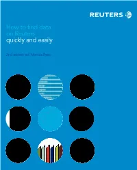 How to Find Data on Reuters Quickly and Easily