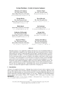 Living Machines: a Study of Atypical Animacy