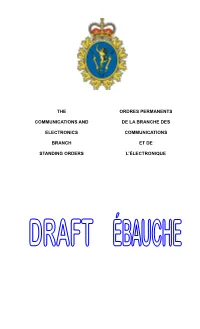 The Communications and Electronics Branch