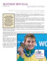 Matthew Mitcham B