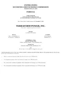 TERRAFORM POWER, INC. (Exact Name of Registrant As Specified in Its Charter) ______