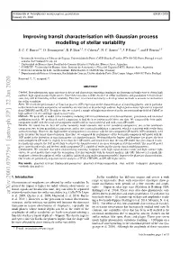 Arxiv:2001.07975V1 [Astro-Ph.EP] 22 Jan 2020 Relatively Easily from the Stellar Variability (E.G